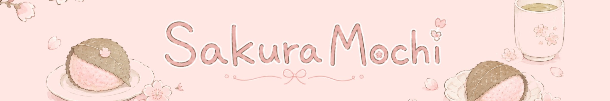 Sakura Mochi — cherry blossoms, sakura mochi and green tea